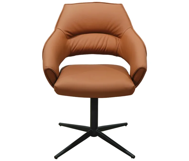 Senza Swivel Cognac Vrtljiv stol