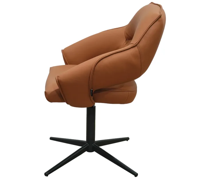 Senza Swivel Cognac Vrtljiv stol