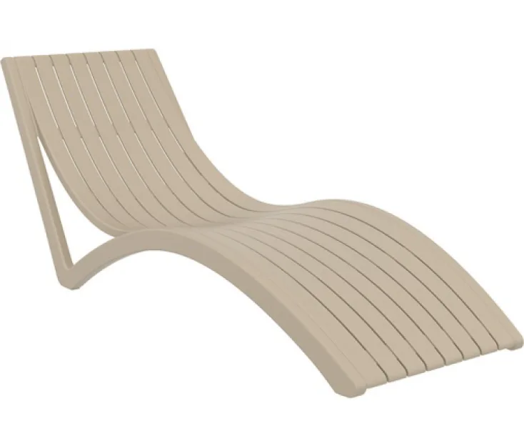 SLIM TAUPE ležalnik