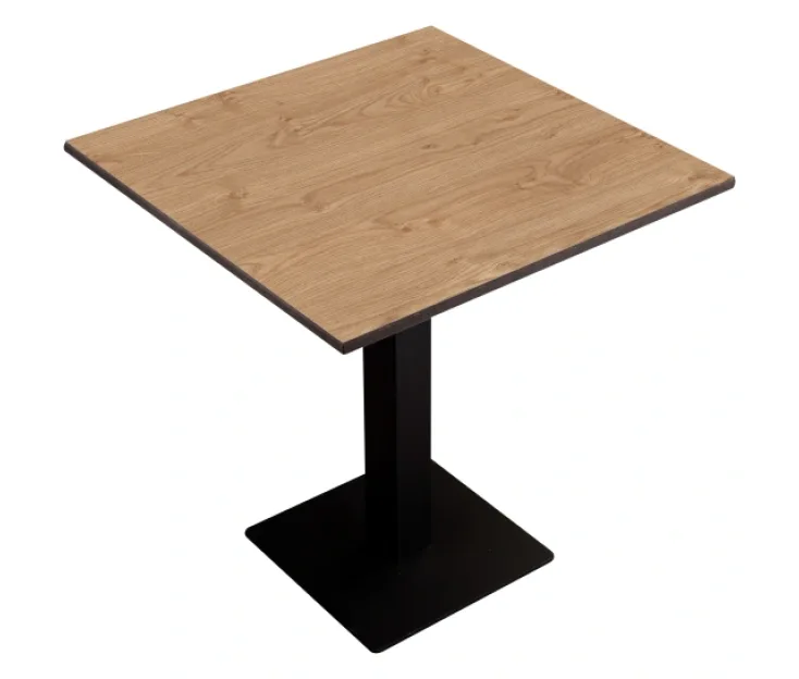 MELAMINE ROVERE/WENGE DUE LATI 70×70 piano del tavolo