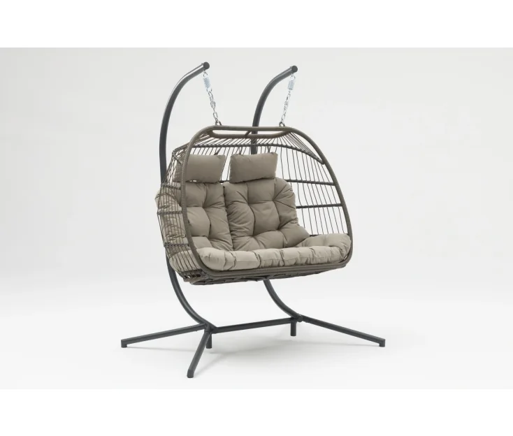 cool egg double camel Hanging egg chair for 2 people