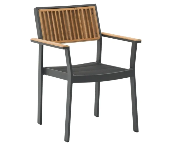 neia antracit/teak  stol