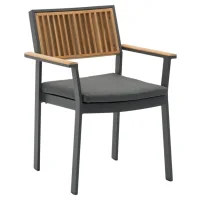 neia antracit/teak  chair