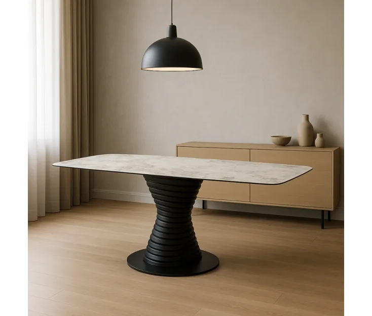 twist 240x120x76 elegantan fiksni stol s uvrnutim postoljem