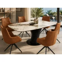 Twist / Messina Cognac 1+6 Set da pranzo