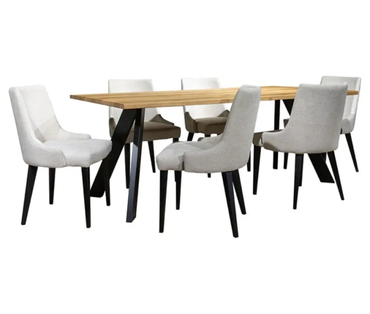 Vali 200 / Lux XL Beige 1+6 Dining set