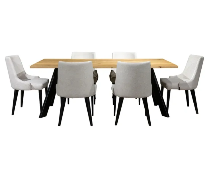 Vali 200 / Lux XL Beige 1+6 Dining set