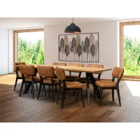 Vali A 240 / Patrick Cognac 1+8 Dining set