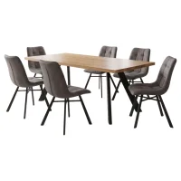 Vali Eco 200 / Todi Grey 1+6 Dining set
