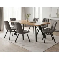 Vali Eco 200 / Todi Grey 1+6 Dining set