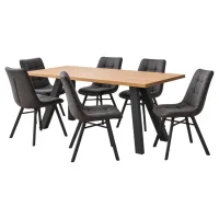 Vali Eco 200 / Todi Grey 1+6 Jedilna miza