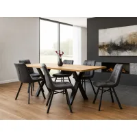 vali eco 200/todi grey 1+6 Dining set