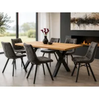 Vali X 200 / Todi Grey 1+6 Dining set