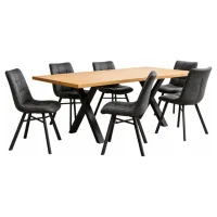 Vali X 200 / Todi Grey 1+6 Dining set