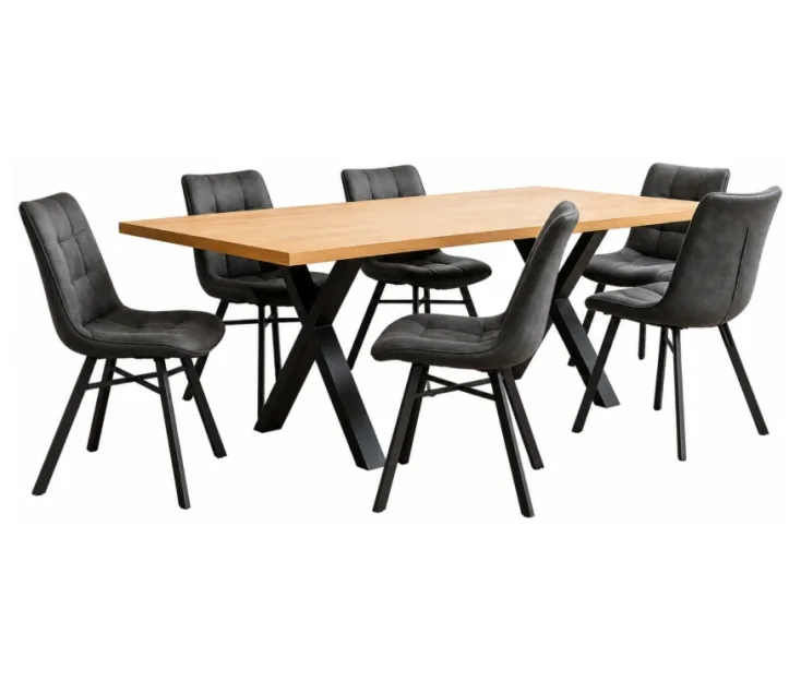 Vali X 200 / Todi Grey 1+6 Dining set