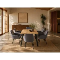 Vitra 200 / Remos Grey 1+6 Blagovaonski set