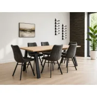 Vitra 200 / Todi Grey 1+6 Dining set