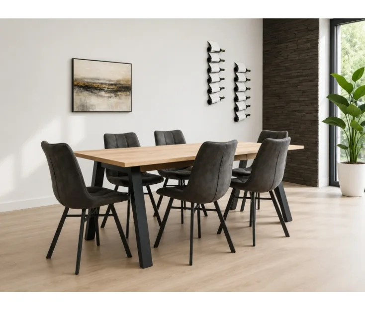 Vitra 200 / Todi Grey 1+6 Set da pranzo